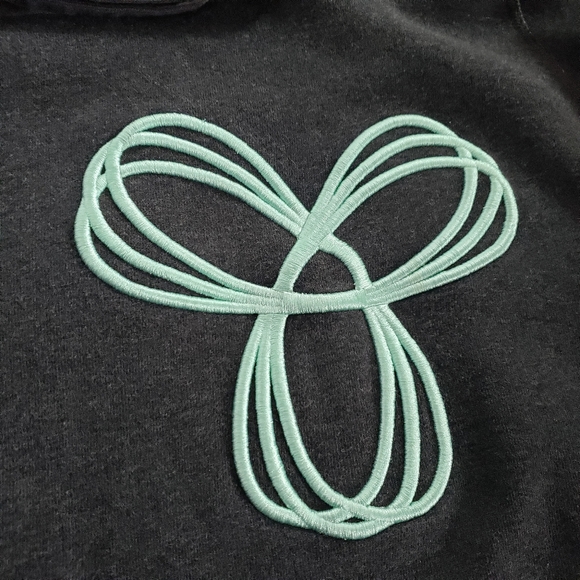 Aritzia TNA Baltic Hoodie Sweater - Grey & Teal - Picture 7 of 11